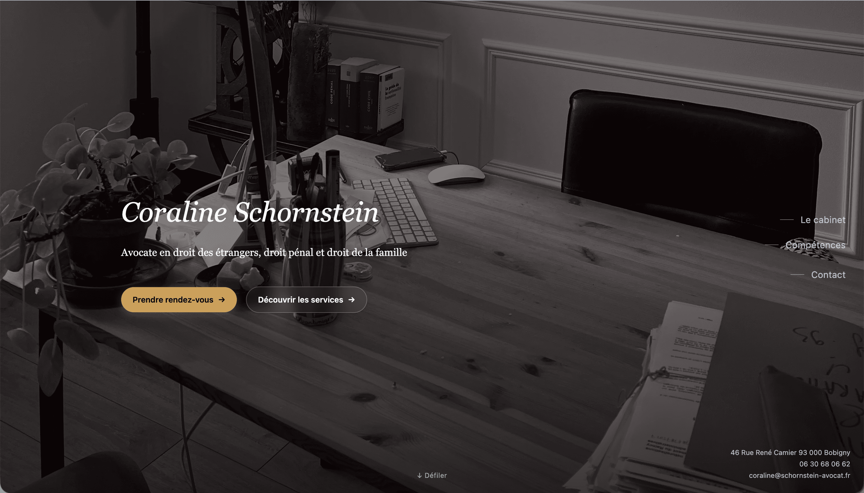 Cabinet d'avocat Coraline Schornstein, capture 1