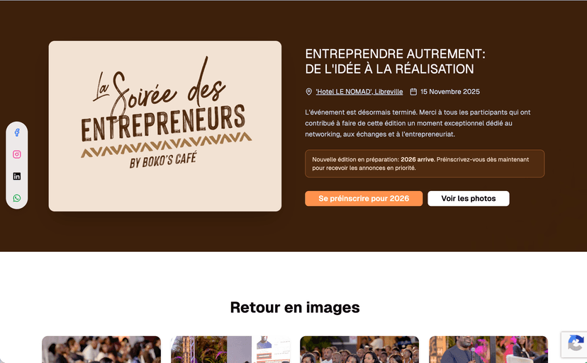 Soirée des Entrepreneurs